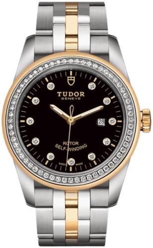 Tudor Naisten kello M53023-0017 Glamour Date Musta/Kullansävytetty