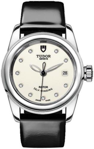 Tudor Naisten kello M51000-0030 Glamour Date Valkoinen/Nahka Ø26 mm