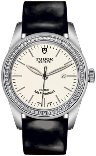 Tudor Naisten kello M53020-0079 Glamour Date Valkoinen/Nahka Ø31 mm