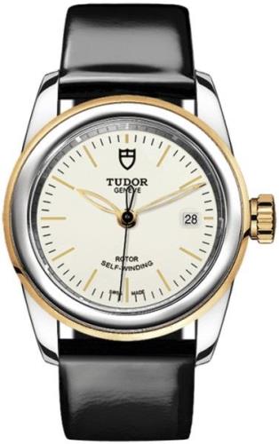 Tudor Naisten kello M51003-0027 Glamour Date Valkoinen/Nahka Ø26 mm