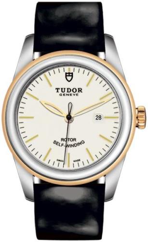 Tudor Naisten kello M53003-0071 Glamour Date Valkoinen/Nahka Ø31 mm