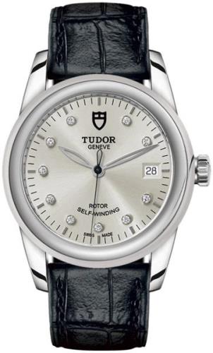 Tudor M55000-0076 Glamour Date Hopea/Nahka Ø36 mm