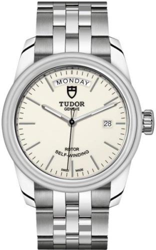 Tudor M56000-0181 Glamour Day-Date Valkoinen/Teräs Ø39 mm