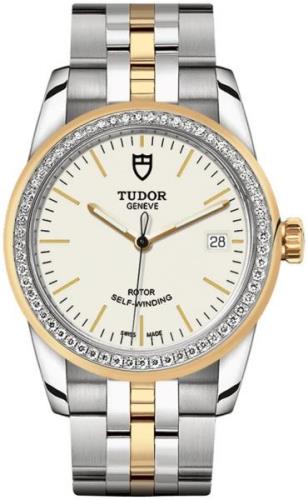 Tudor M55023-0081 Glamour Date Valkoinen/Kullansävytetty teräs Ø36