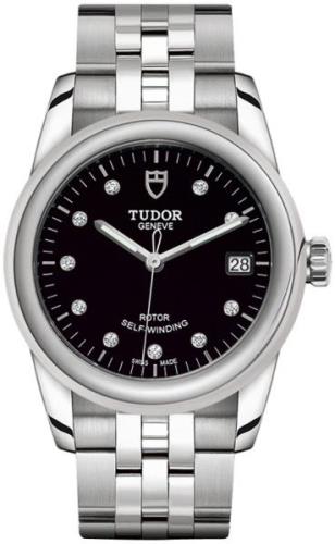 Tudor M55000-0008 Glamour Date Musta/Teräs Ø36 mm