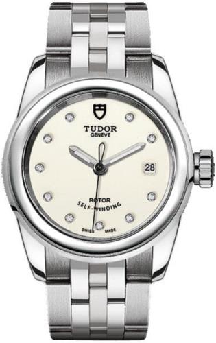 Tudor Naisten kello M51000-0028 Glamour Date Valkoinen/Teräs Ø26 mm