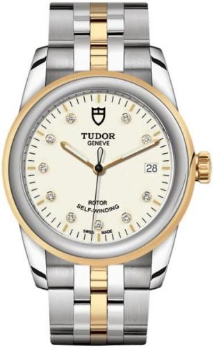 Tudor M55003-0083 Glamour Date Valkoinen/Kullansävytetty teräs Ø36