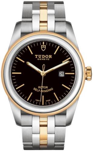 Tudor Naisten kello M53003-0007 Glamour Date Musta/Kullansävytetty