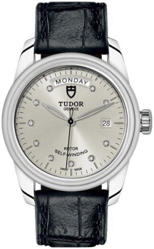 Tudor M56000-0028 Glamour Day-Date Hopea/Nahka Ø39 mm