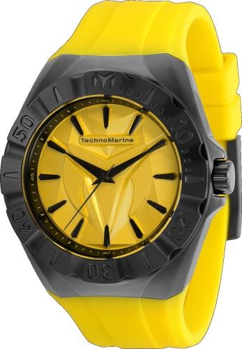 Technomarine Miesten kello TM-120011 Cruise Monogram Hopea/Nahka Ø45