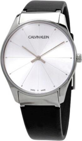 Calvin Klein K4D211C6 Classic Valkoinen/Nahka Ø38 mm