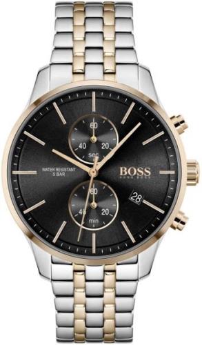 Hugo Boss Miesten kello 1513840 Associate Musta/Punakultasävyinen