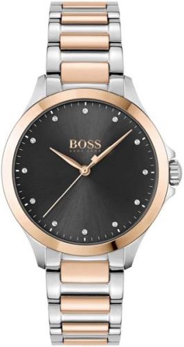 Hugo Boss Naisten kello 1502598 Grace Musta/Punakultasävyinen Ø32 mm