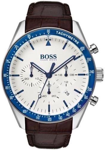 Hugo Boss Miesten kello 1513629 Valkoinen/Nahka Ø44 mm