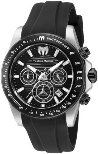 Technomarine Miesten kello TM-219032 Musta/Kumi Ø42 mm