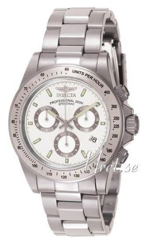 Invicta Miesten kello 7025 Speedway Valkoinen/Teräs Ø40 mm