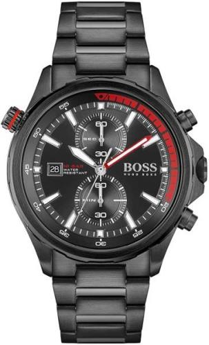 Hugo Boss Miesten kello 1513825 Globetrotter Musta/Teräs Ø46 mm