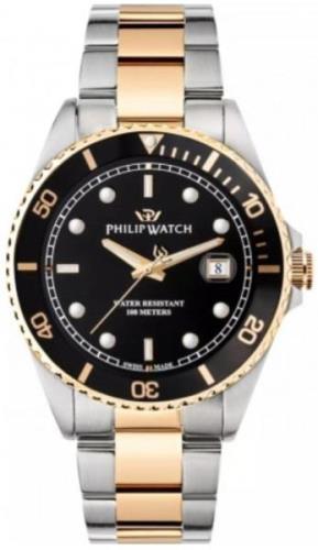 Philip Watch Miesten kello R8253597081 Classic Musta/Teräs Ø42 mm