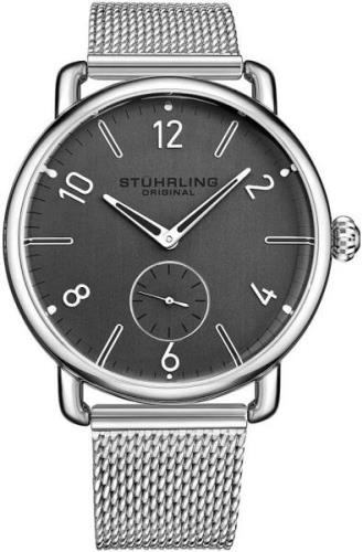 Stührling Original Miesten kello 3939.2 Jenson Harmaa/Teräs Ø42 mm