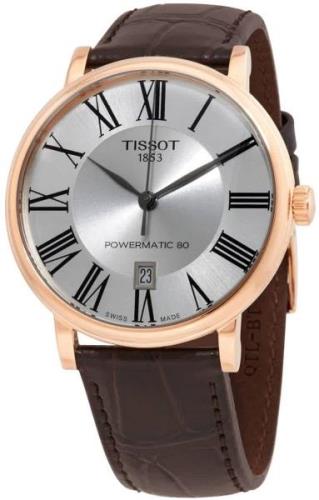 Tissot Miesten kello T122.407.36.033.00 Carson Hopea/Nahka Ø40 mm