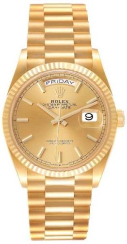 Rolex Naisten kello 128238-0045 Day-Date 36 Kullattu/18K keltakultaa