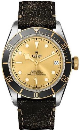 Tudor Miesten kello M79733N-0003 Black Bay Kullattu/Nahka Ø41 mm