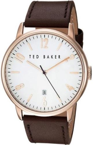 Ted Baker Miesten kello 10030651 Daniel Valkoinen/Nahka Ø43 mm