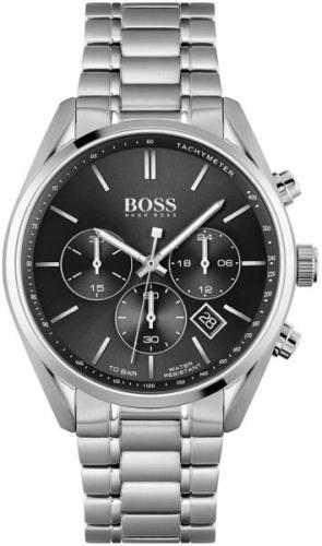 Hugo Boss Miesten kello 1513871 Champion Musta/Teräs Ø44 mm