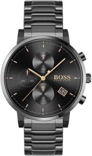 Hugo Boss Miesten kello 1513780 Integrity Musta/Teräs Ø43 mm