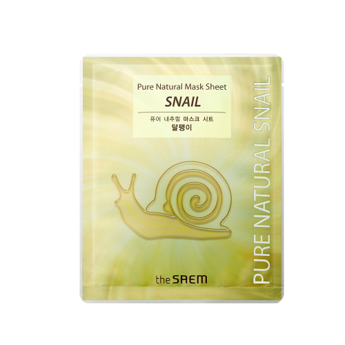 The Saem Pure Natural Mask Sheet (Snail) Mascarilla de Caracol 20