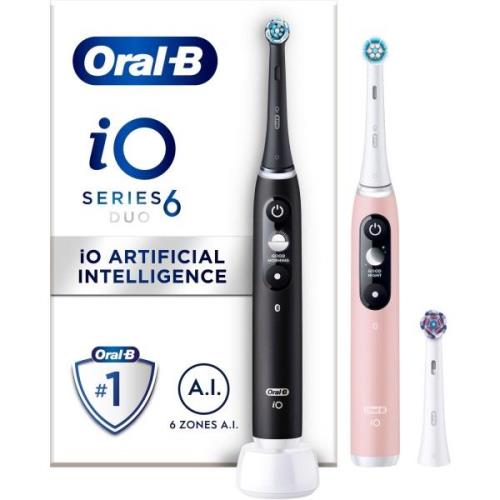 Oral B iO6 Duo Pack Black Lava / Pink Sand