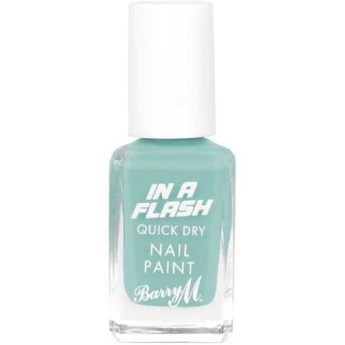 Barry M In A Flash Quick Dry Nail Paint Blue Boost