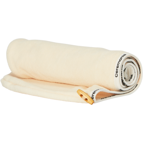 Ceremonia Cream Microfiber Hair Towel