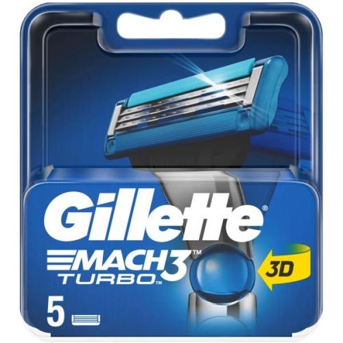 Gillette Mach3 Turbo Men’s Razor Blade Refills 5 kpl