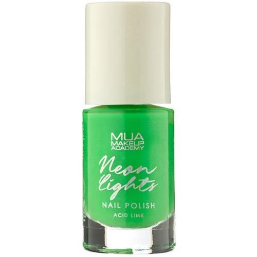 MUA Makeup Academy Neon Lights Longwear Nail Polish Acid Lime