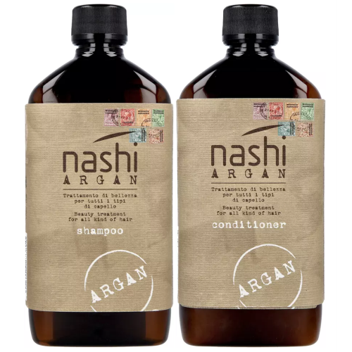 Nashi Argan Hydrating Shampoo + Conditioner 500mlx2