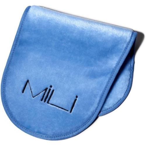 MILI Cosmetics Makeup Erase Towel Blue Sea Black Logo