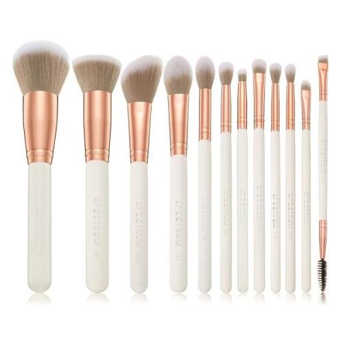 Spectrum White Marbelous 12 Piece Brush Set