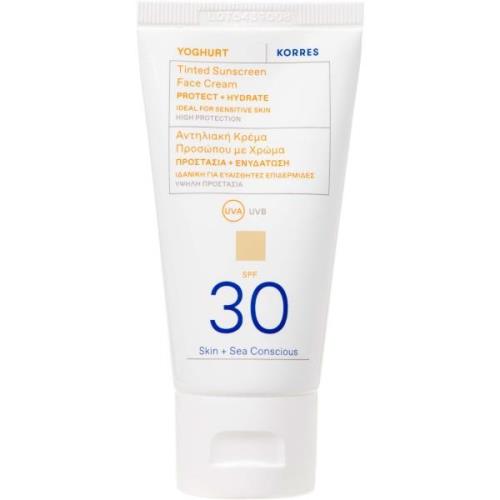 Korres Yoghurt Tinted Sunscreen Face Cream SPF 30 50 ml