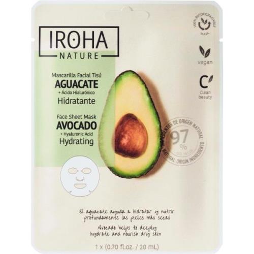 IROHA NATURE Hydrating Avocado Face Sheet Mask