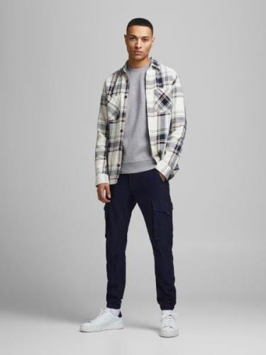 JACK & JONES Collegepaita 'JJEBasic'  meleerattu harmaa