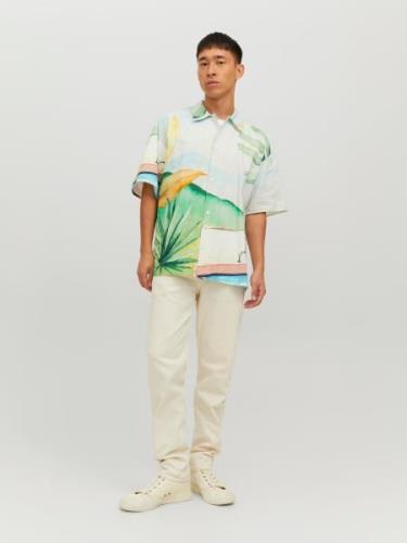 JACK & JONES Paita 'Landscape'  pastellinsininen / ruosteenruskea / sm...