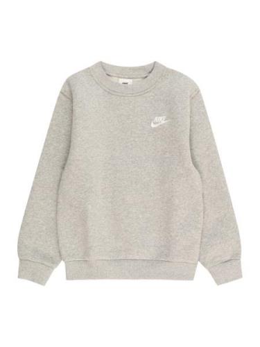 Nike Sportswear Collegepaita 'Club Fleece'  meleerattu harmaa / valkoi...
