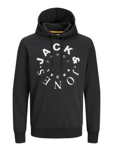 JACK & JONES Collegepaita 'WARRIOR'  musta / valkoinen