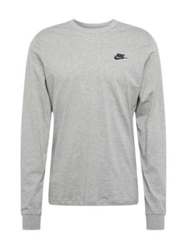 Nike Sportswear Paita 'Club'  meleerattu harmaa / musta
