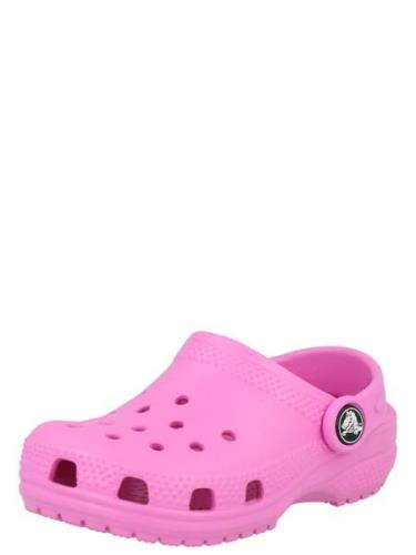 Crocs Avonaiset kengät 'Classic'  vaaleanpunainen / musta / valkoinen