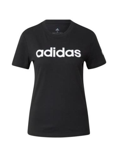ADIDAS SPORTSWEAR Toiminnallinen paita 'Essentials  Logo'  musta / val...