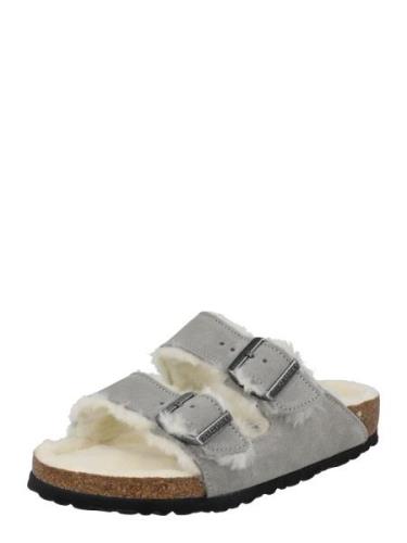 BIRKENSTOCK Pistokkaat 'Arizona'  harmaa / valkoinen