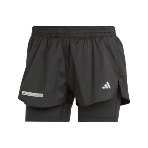 ADIDAS PERFORMANCE Urheiluhousut 'Ultimate Two-In-One'  vaaleanharmaa ...