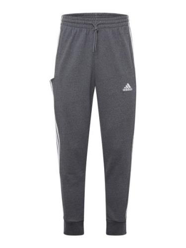 ADIDAS SPORTSWEAR Urheiluhousut 'Essentials'  meleerattu harmaa / valk...